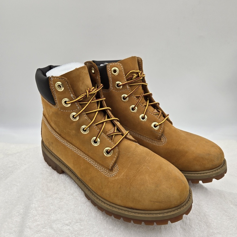 Timberland Classic Mens Size 6 Premium 6 inch Waterproof Boots Wheat 12909 Nubuc
